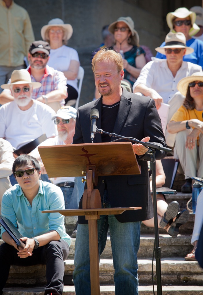 Rev. Frank Schaefer gives a talk at the first PRIDE Interfaith service in Santa Barbara CA in 2015