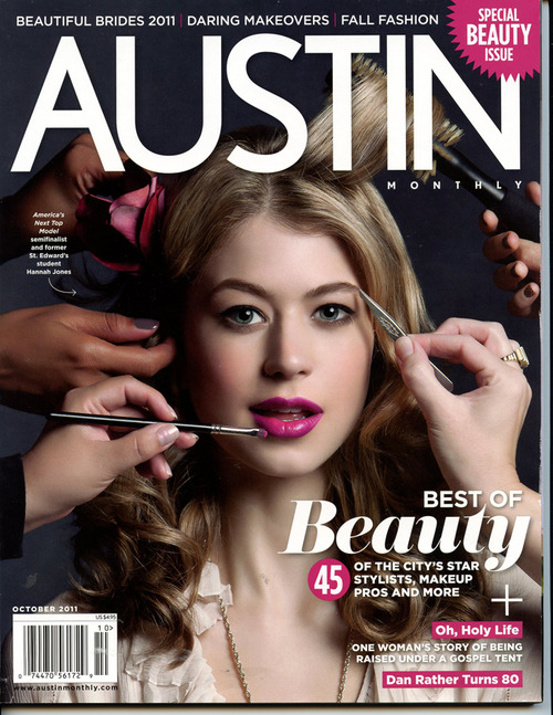 Austin Monthly Beauty Issue 2011 cover and spread