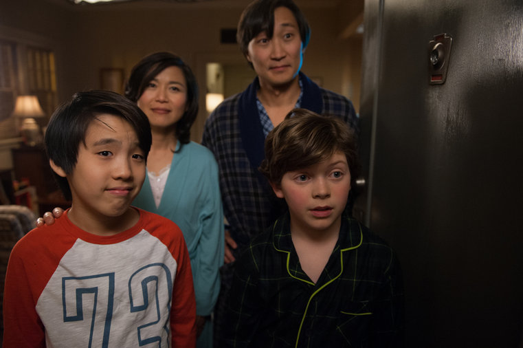 Lance Lim, Eli Baker, Lela Lee and Keong Sim in Growing Up Fisher 