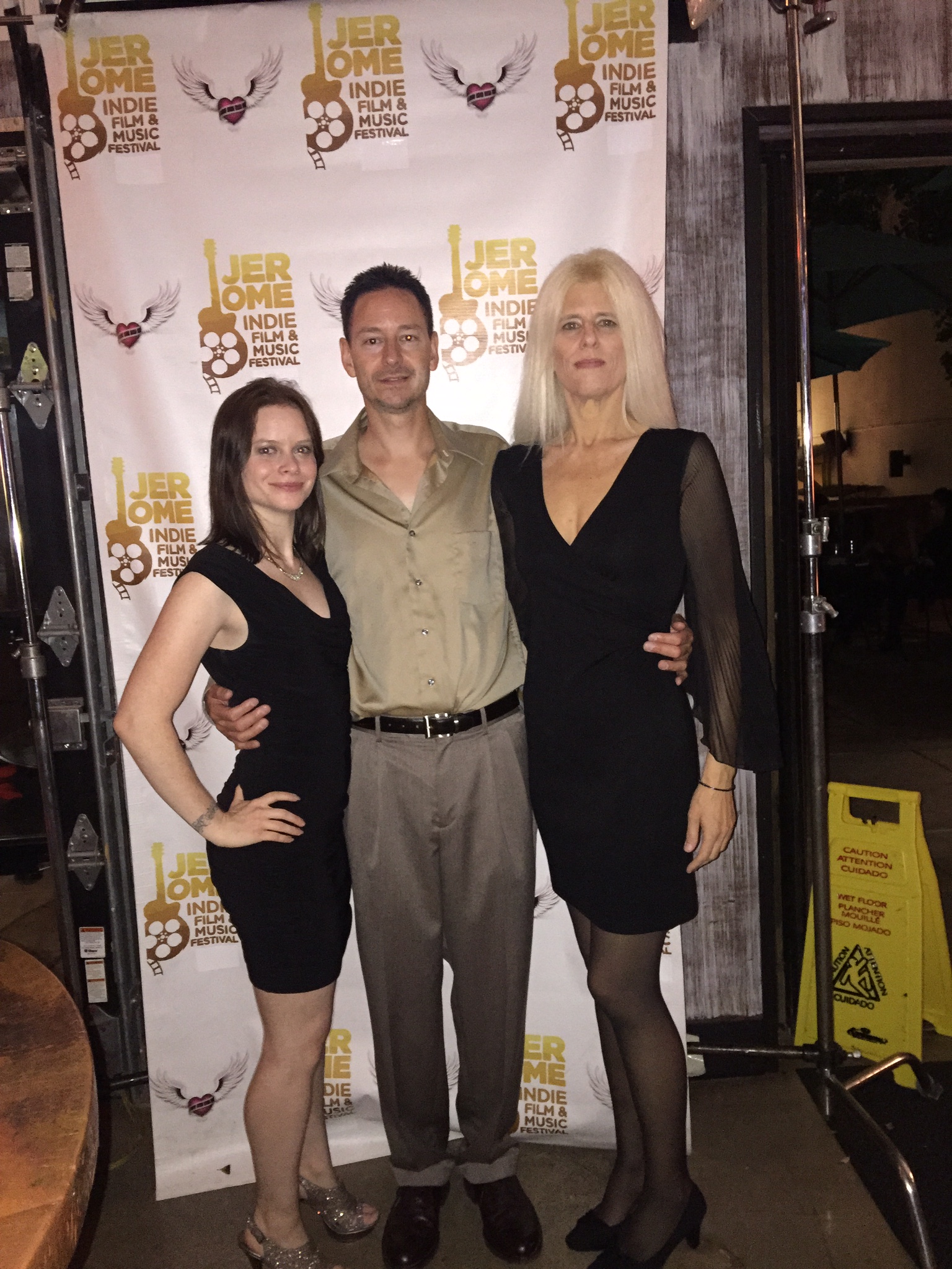 Nicolle Ashley, Bruce Coleman & Virginia - Jerome Indie Film & Music Festival Kick-off Party July 31,2015