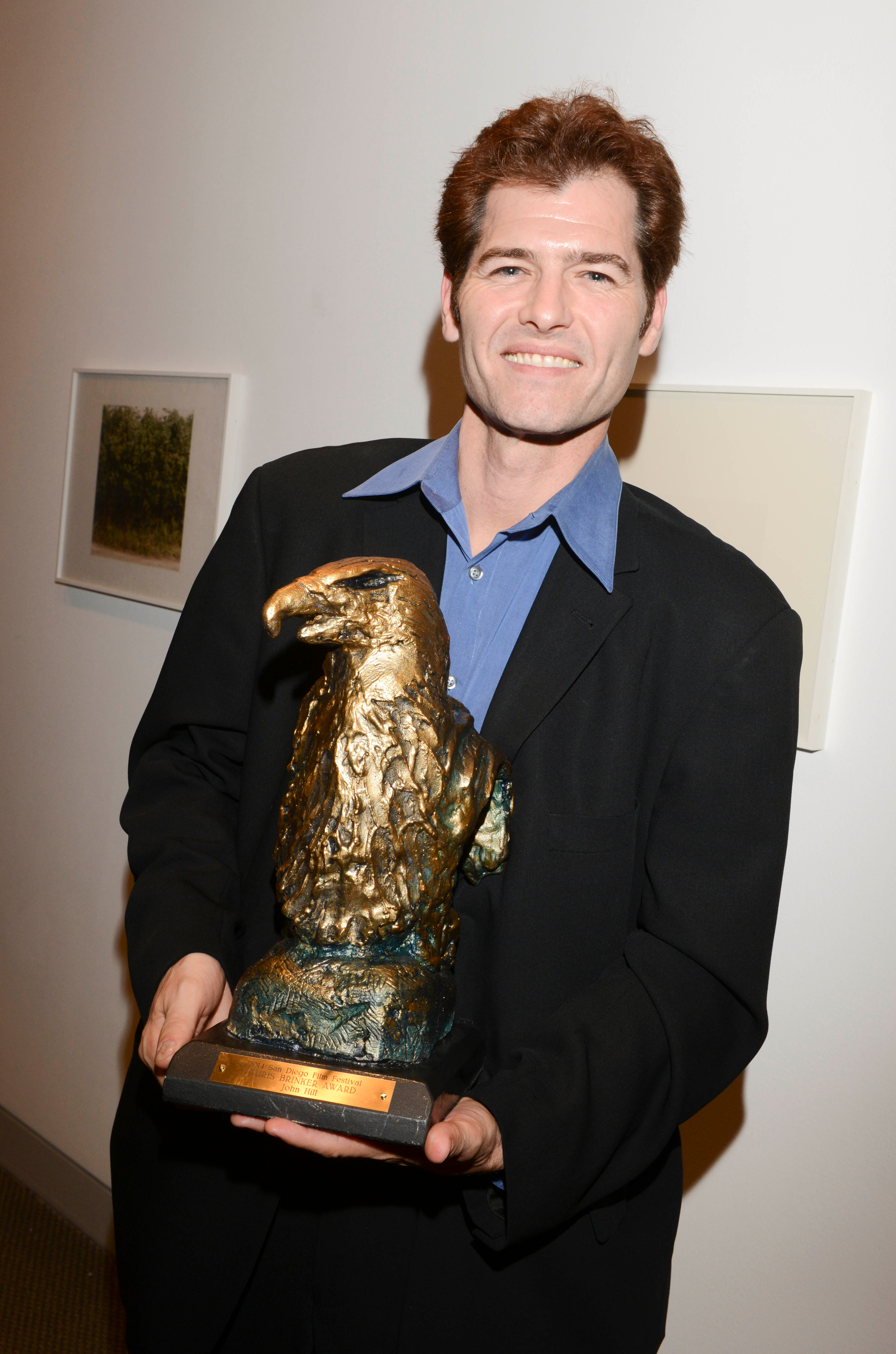 Chris Brinker Award winner John Beaton Hill for Most Outstanding First Feature Film at The San Diego Film Festival.