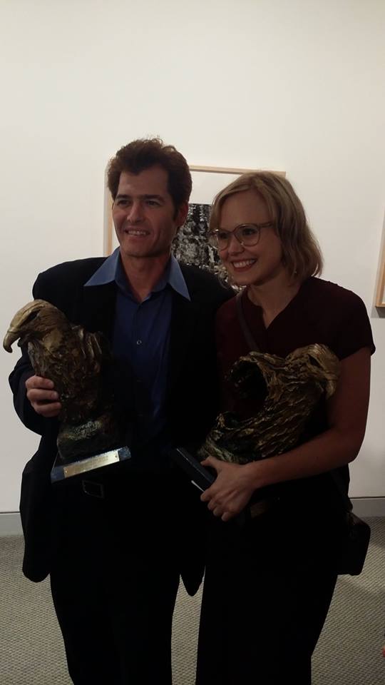 2014 San Diego Film Festival Award winners John Beaton Hill and Alison Pill.