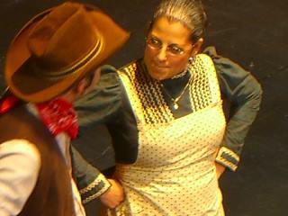 Paula Lauzon as Aunt Eller in Little Theatre of Fall River's Fall, 2013 Production of 'Oklahoma!'