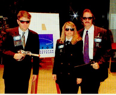Carl, Doris and Derrel as MIBS (before the movie came out). This was at the Houston UFO Network (which Sims currently operates and owns).