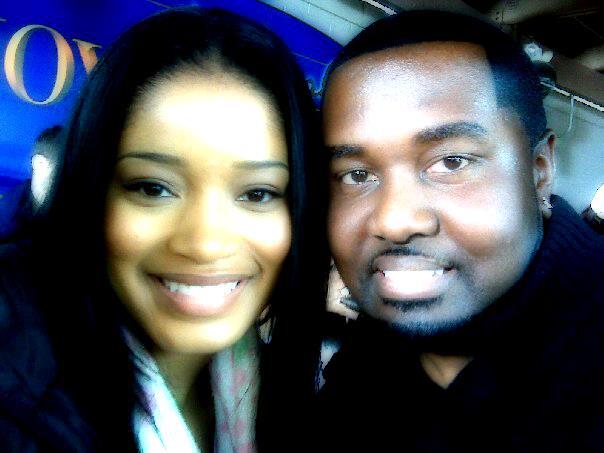 With Keke Palmer before filming our scene in Joyful Noise.