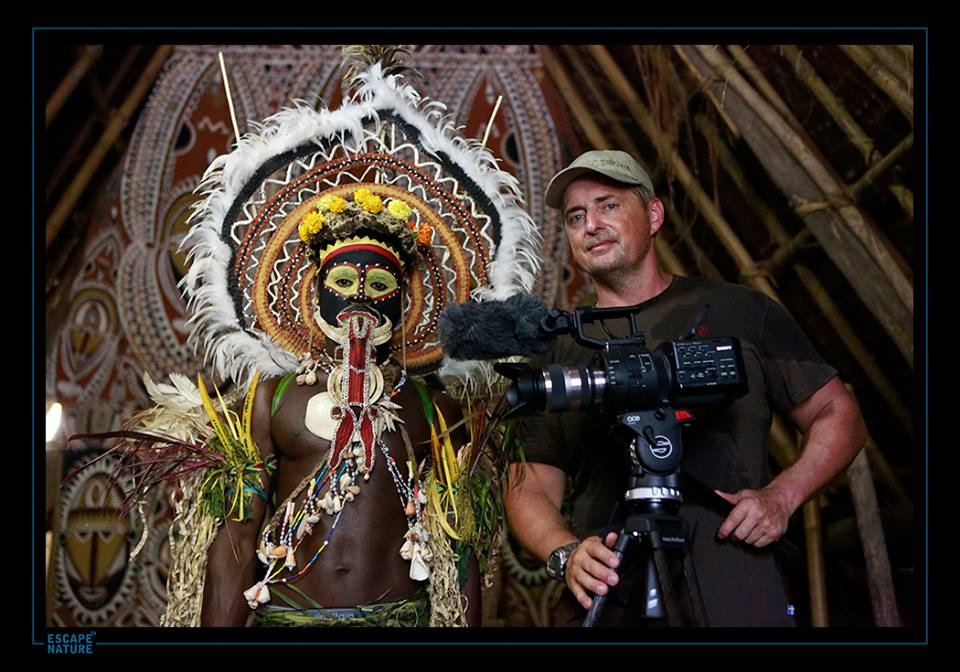 During filming in Papua New Guinea