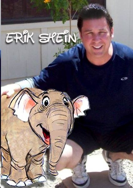 Erik Shein With Thunder the Elephant