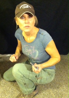 Pre-Production Photo of Sharon as Sgt. Jessica James in 