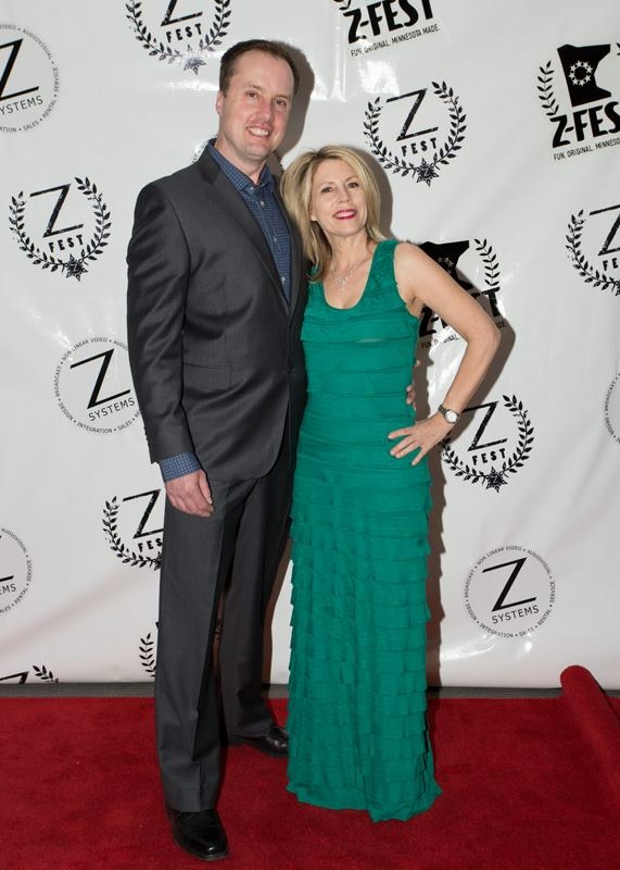 At the ZFEST awards, our film won 8 awards. This photo is taken with my on screen Hubby from 