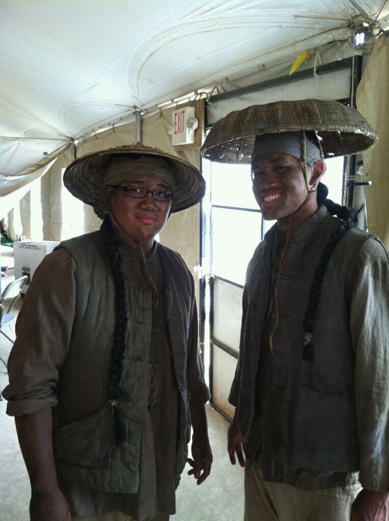Heading out to film more of the railroad scene on the The Lone Ranger with David Butron