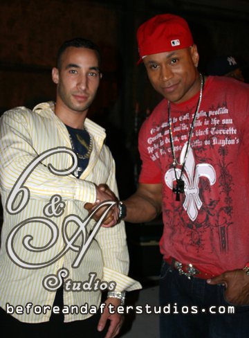 #Pedro #Marcelino #LL #Cool J on the set of 'my baby' Video