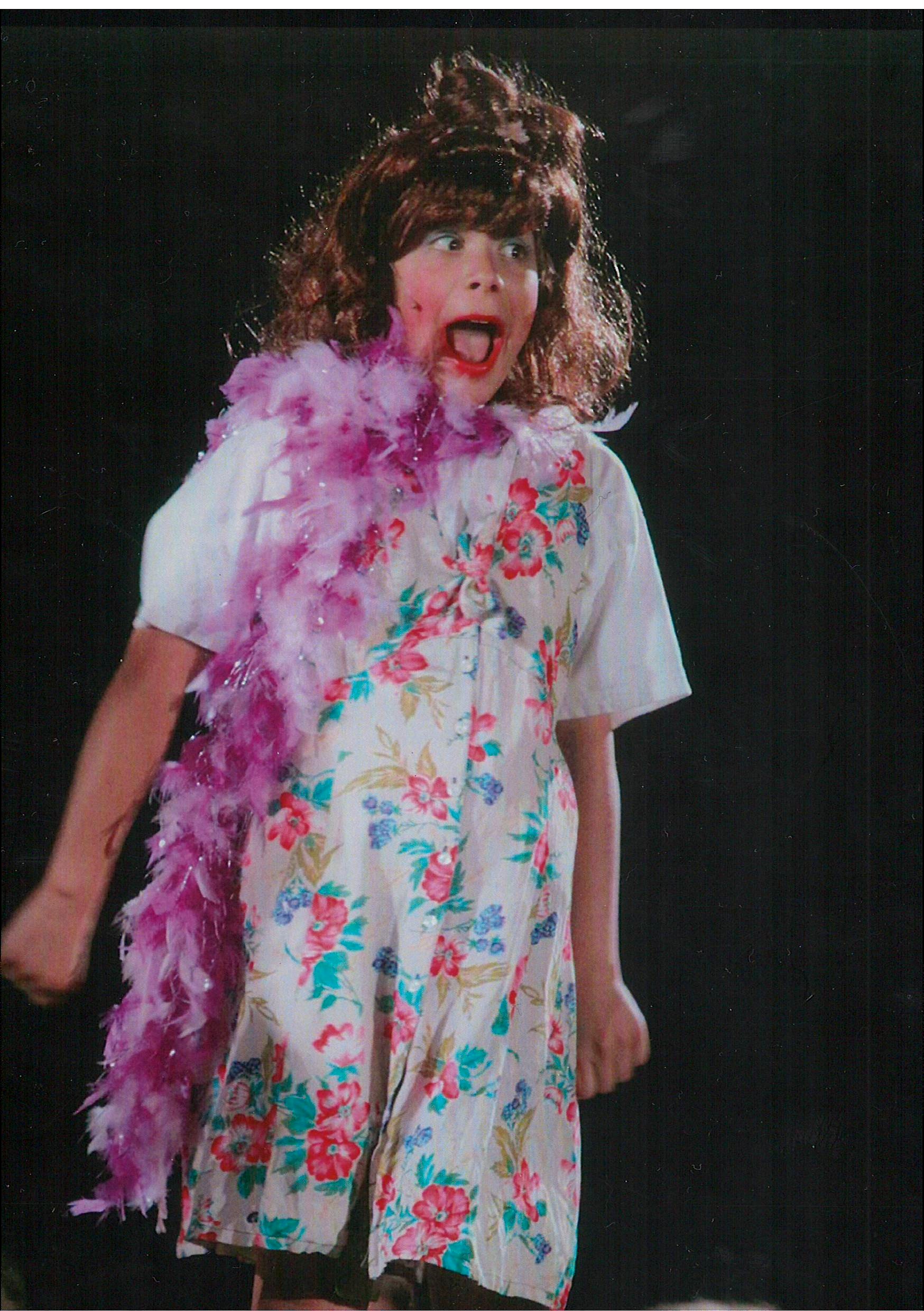 Pearce Joza in drag as Miss Hannigan in Annie.