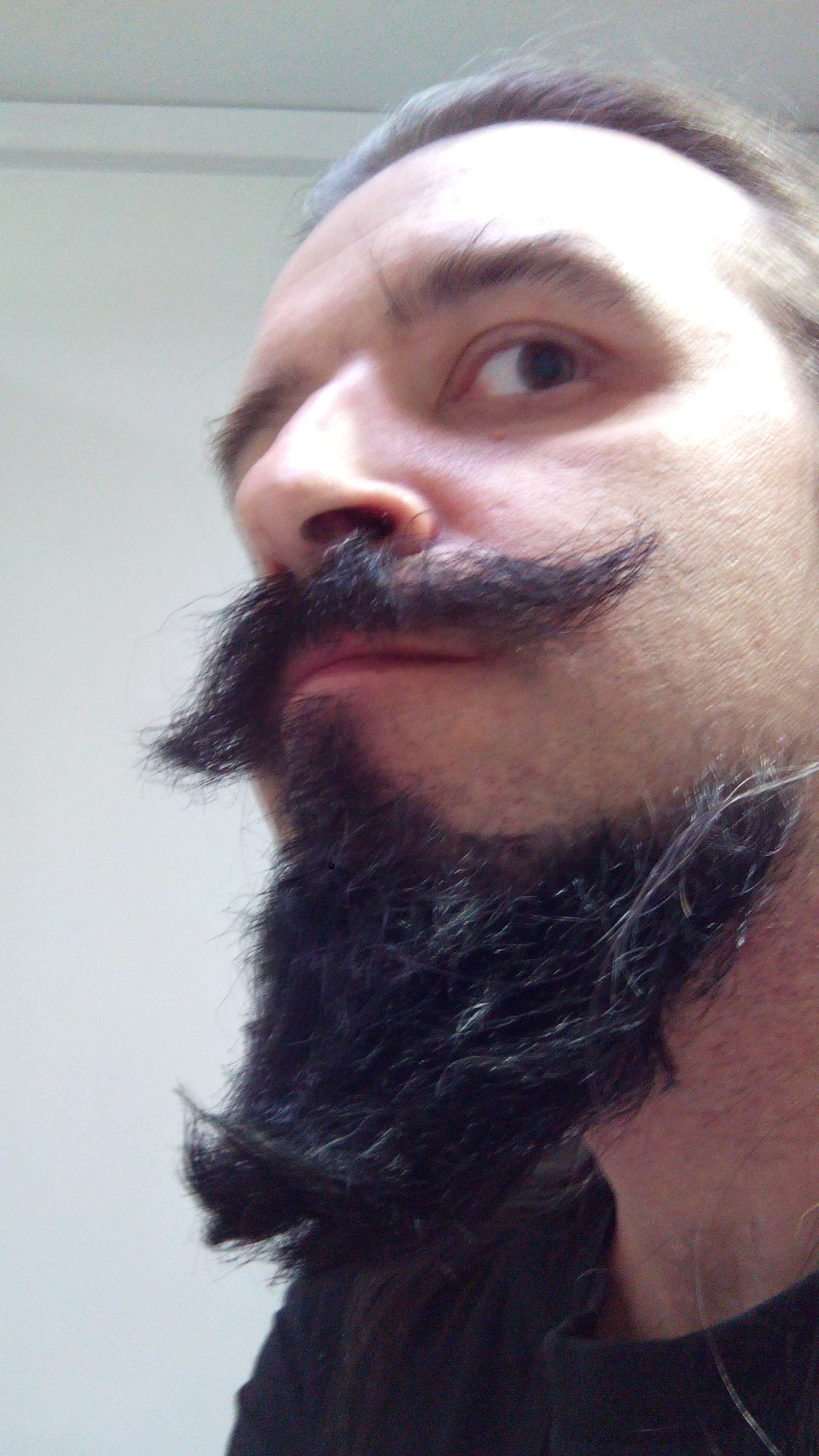 selfie of me standing in for Hugh Jackman's Blackbeard, Pan 2014