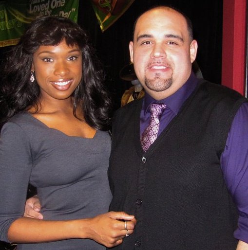 Jason Martin & Jennifer Hudson. Tom Joyner Studios.