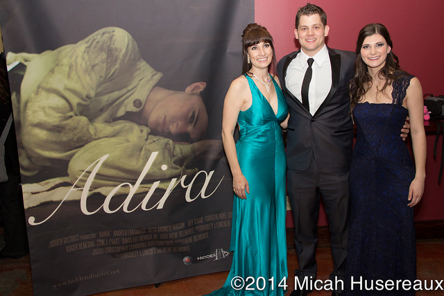 Director Bradley J. Lincoln and actresses Andrea Fantauzzi and Christie Courville at the Adira screening.