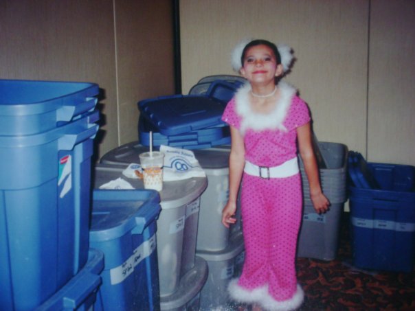 Andrea Fantauzzi backstage right before the performance of the winning Jr. Victory Cup tap number at Starpower.