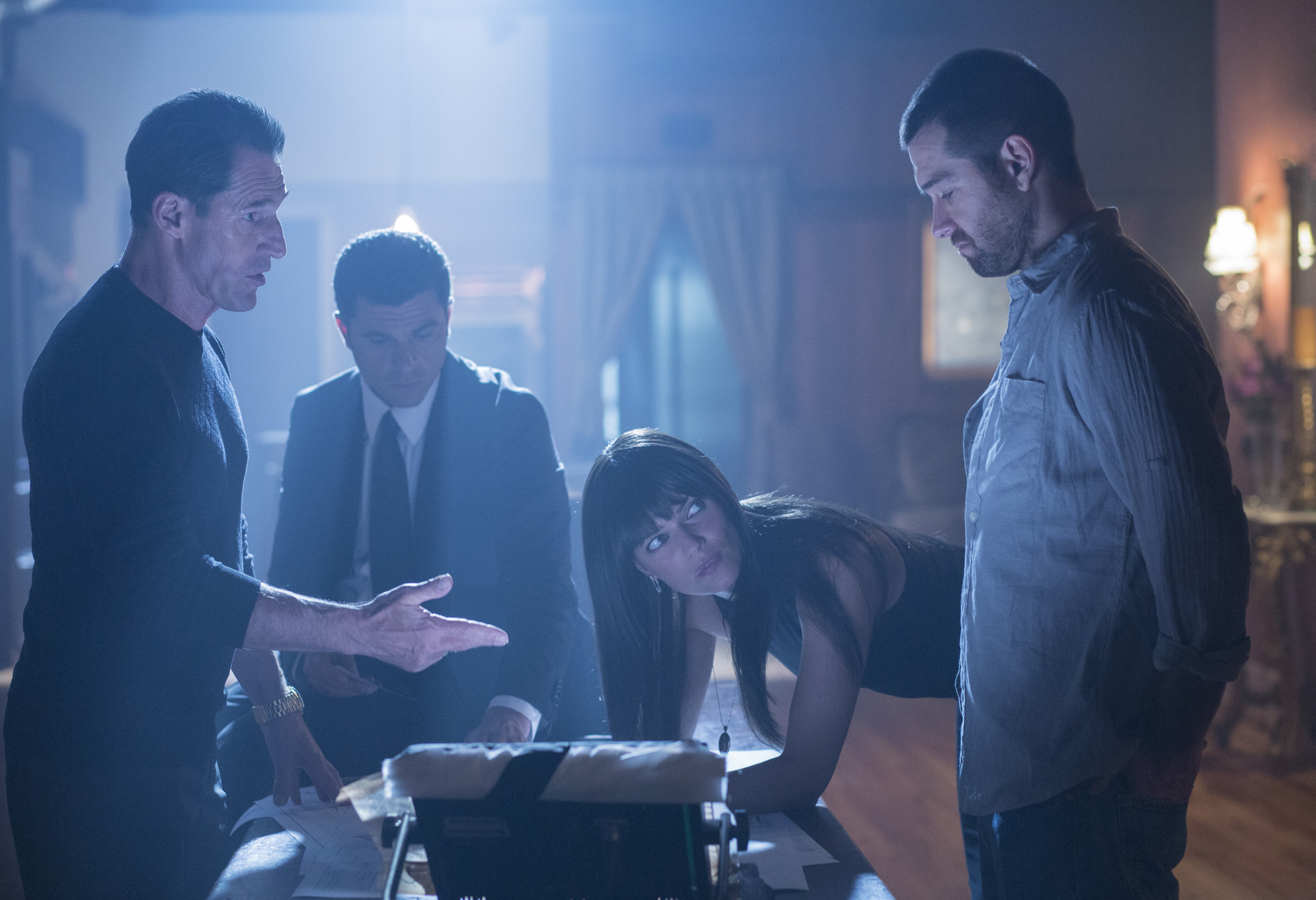 Still of Ben Cross, Ivana Milicevic, Antony Starr and Christos Vasilopoulos in Banshee (2013)