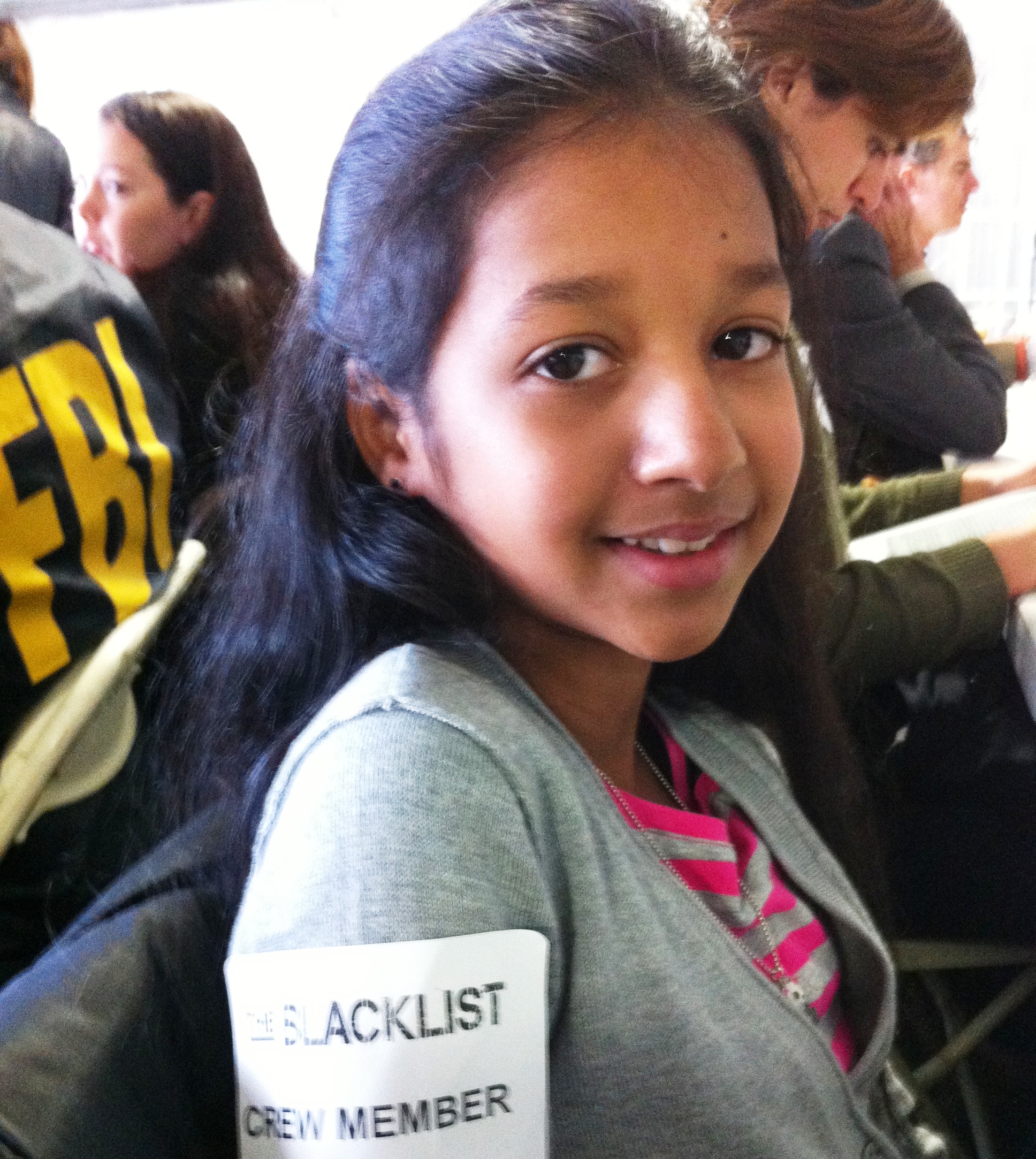 Chetna Goel as an airline passenger on set of NBC's The Blacklist on 10/24/13.