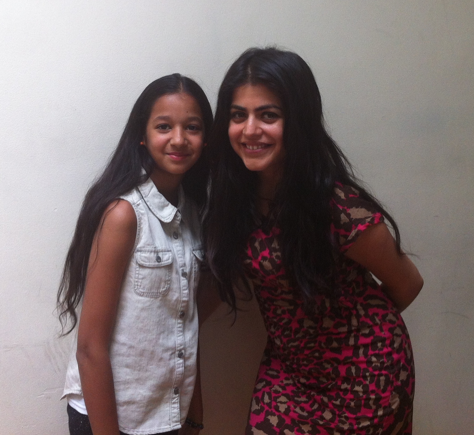 Chetna with bollywood and hollywood actress, writer and producer, Shenaz Treasury.