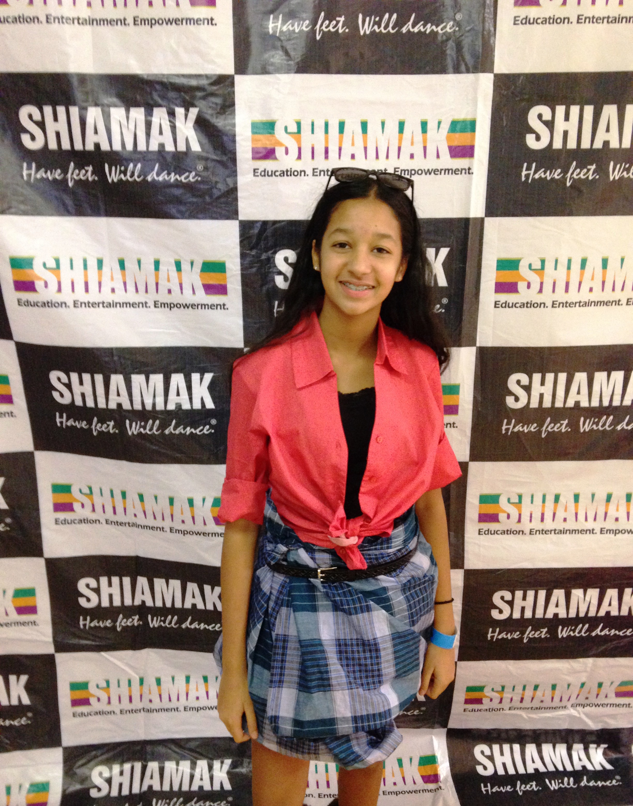 Chetna in Shiamak Davar's Bollywood dance program.