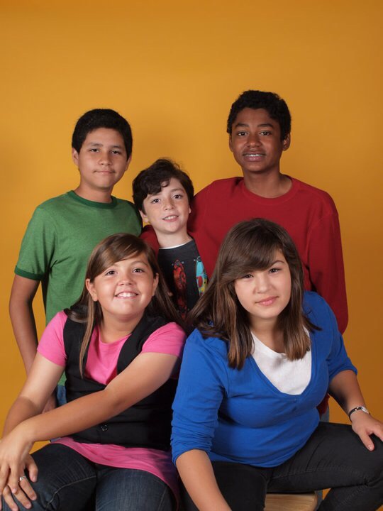 Still of BrenDen Polar & some of the cast members of Meet Me After School