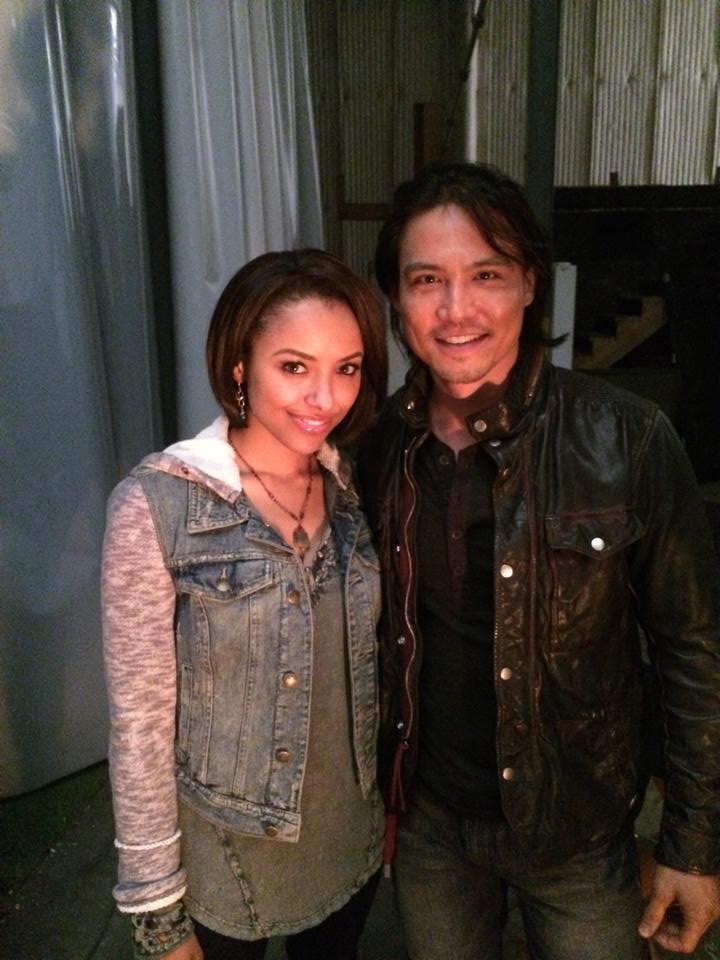 Behind the scenes on The Vampire Diaries set with Kat Graham
