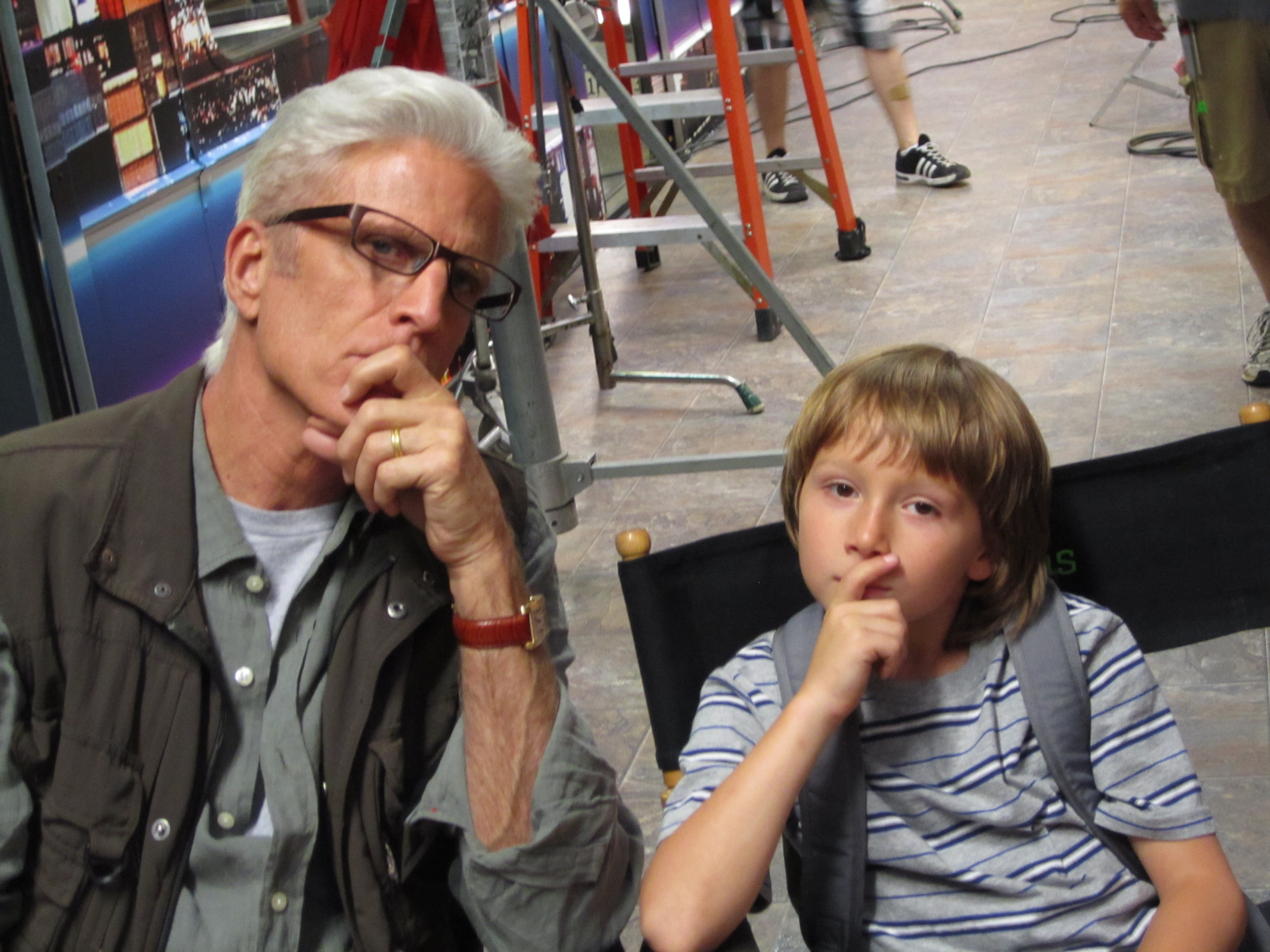 Ted Danson and Skylar in CSI