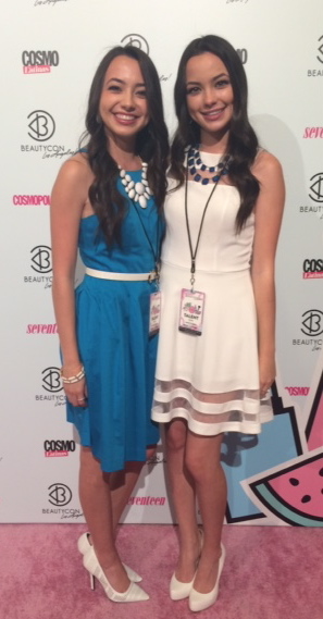 Veronica Merrell and Vanessa Merrell at event of BeautyCon in Los Angeles (2015)