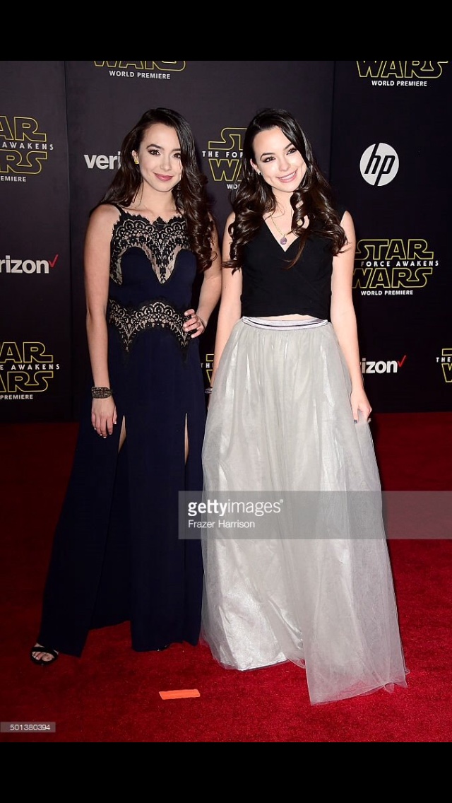 Veronica Merrell and Vanessa Merrell at event of Star Wars World Movie premiere (2015)