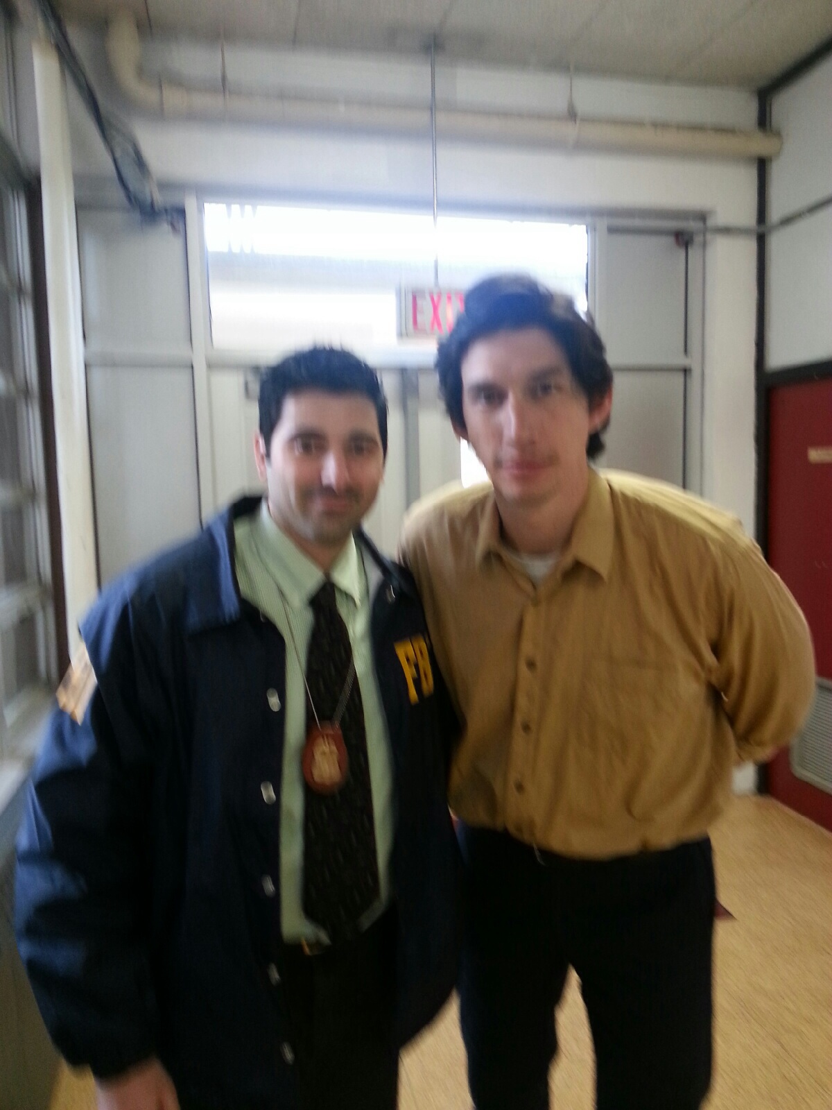 Me and Adam Driver on the set of 