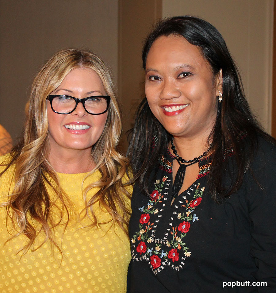 Nicole Eggert with popbuff blogger Ruchel Freibrun