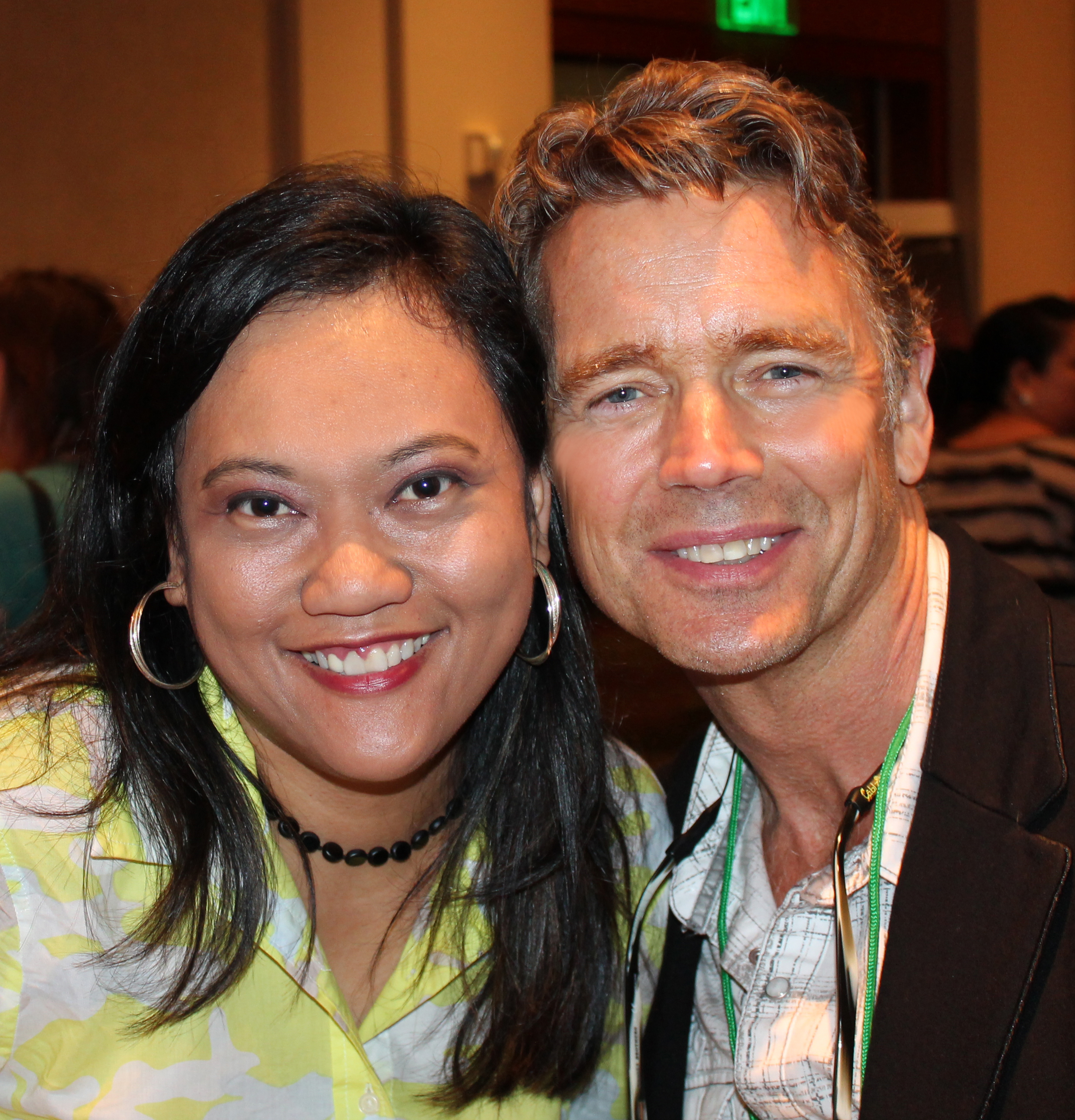 Ruchel Freibrun, pop culture blogger with John Schneider