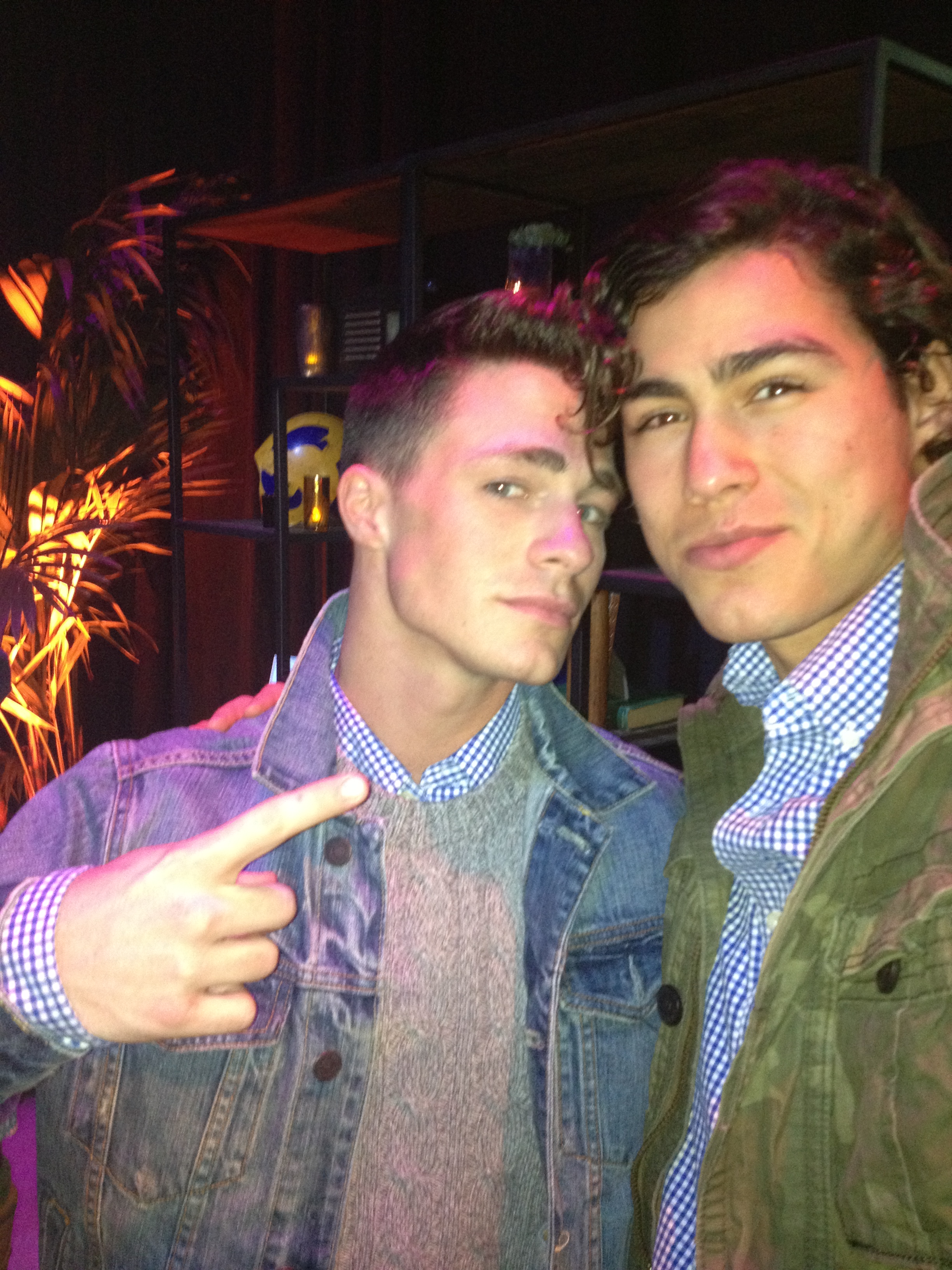 With Colton Haynes. Taken February, 2014