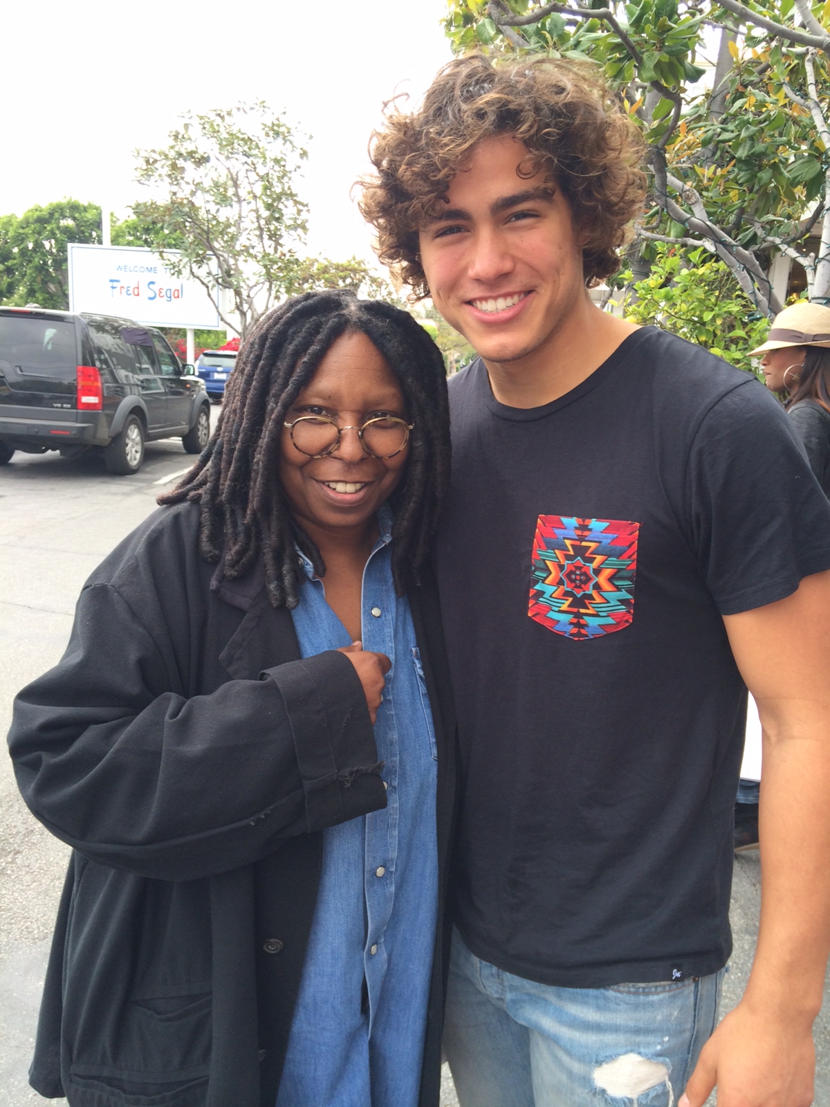With Whoopi Goldberg. Taken March, 2014