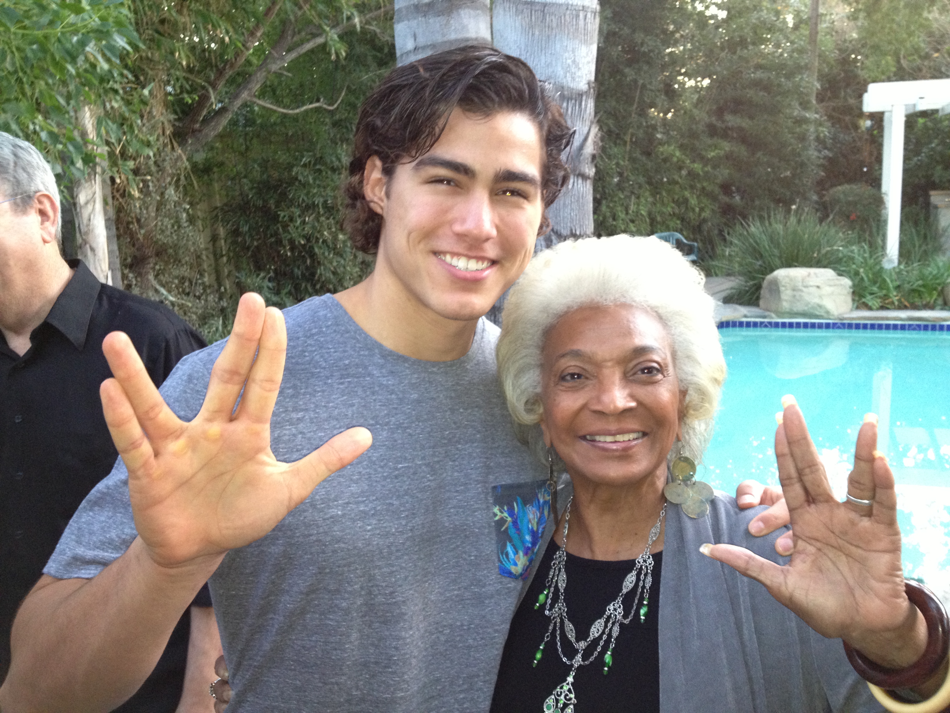 With Nichelle Nichols. Taken January, 2014