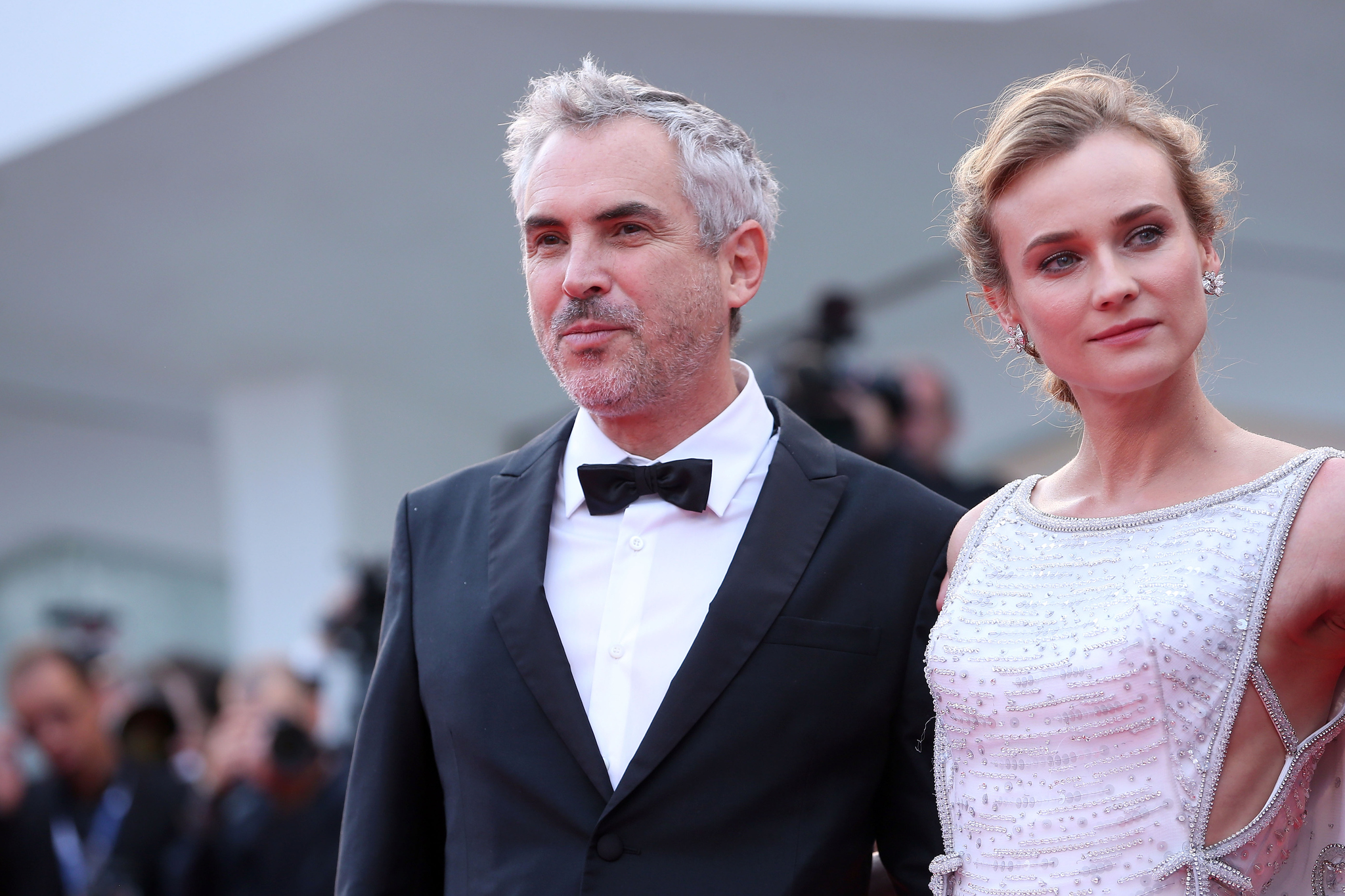 Diane Kruger and Alfonso Cuaron at event of Everestas (2015)