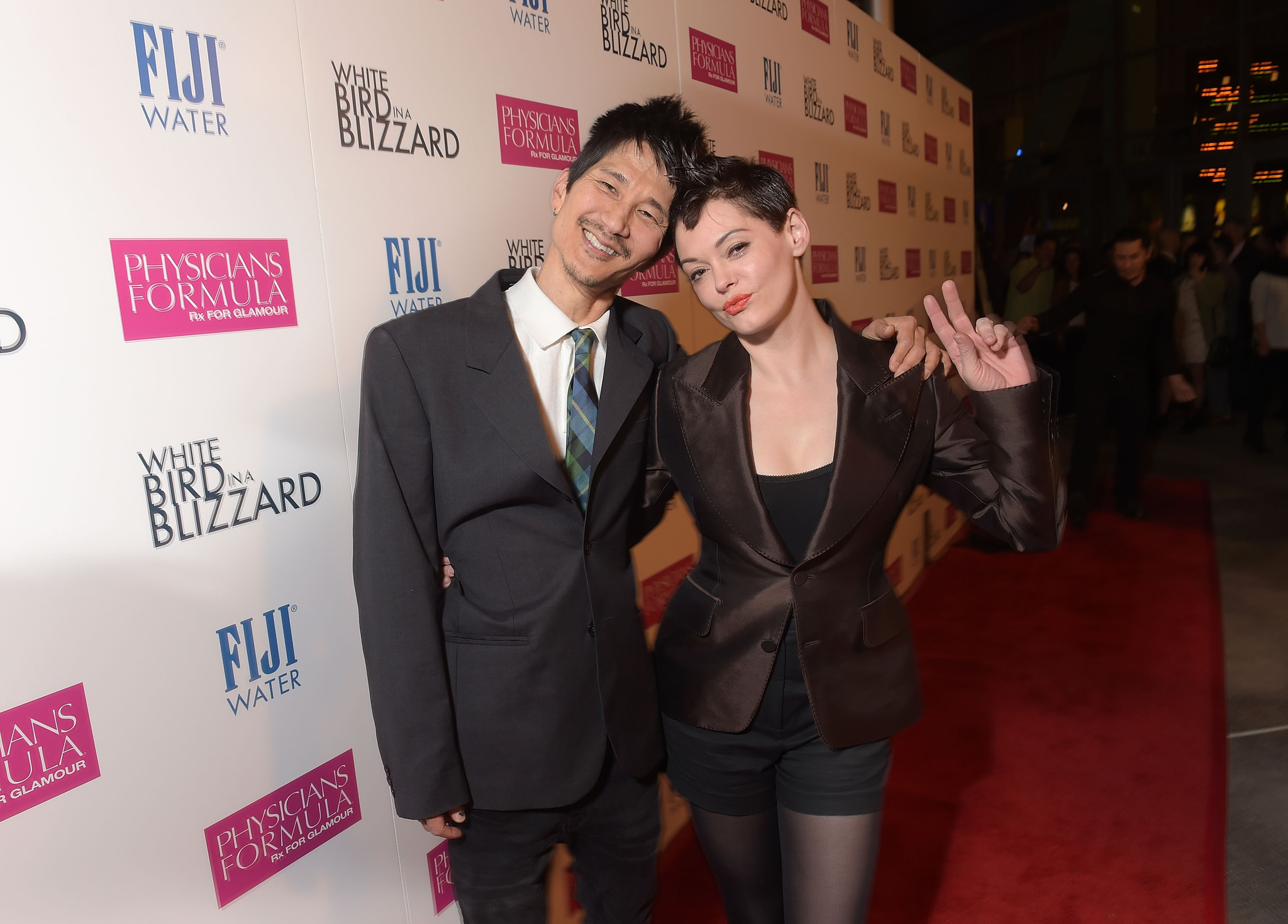 Rose McGowan and Gregg Araki at event of White Bird in a Blizzard (2014)