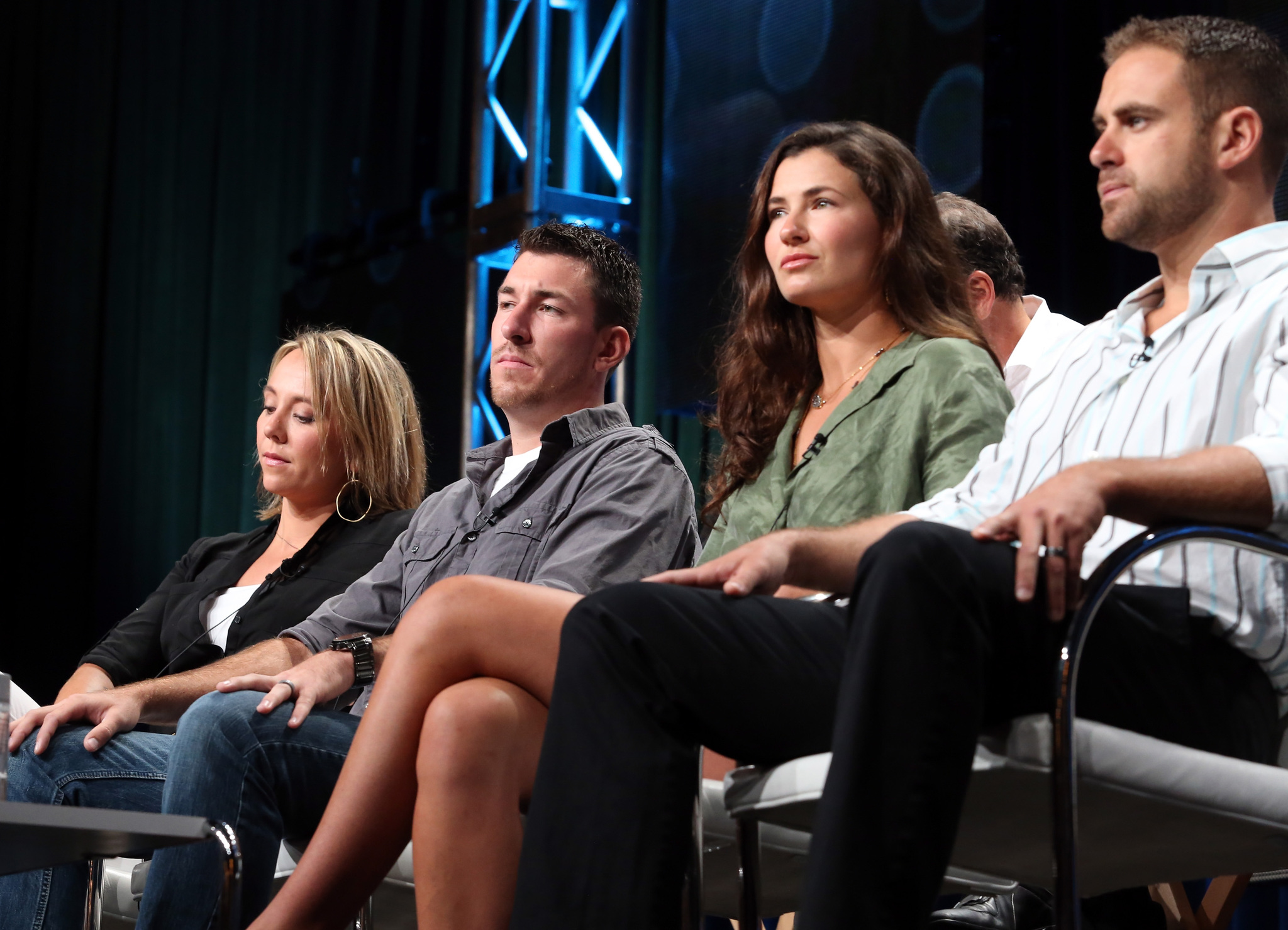 Justin Bullard, Jeff Zausch and Eva Rupert at event of Naked and Afraid (2013)