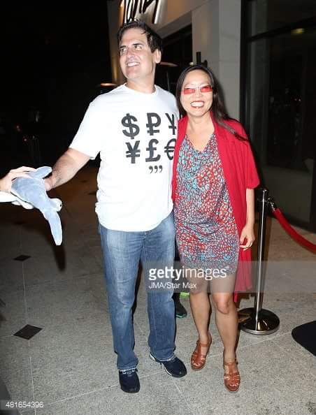 Mark Cuban and Joyce Chow arrive for the Premiere Of The Asylum's 'Sharknado 3: Oh Hell No!' held at iPic Theaters on July 22, 2015 in Los Angeles, California.