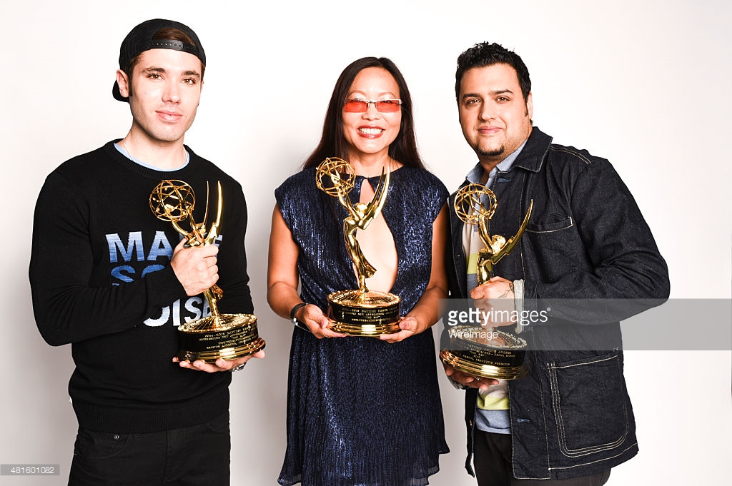Actor Kristos Andrews, Joyce Chow and Producer/Director Gregori J. Martin pose for portrait at Moods Of Norway Hosts The SAP - The Starving Artists Project on July 21, 2015 in Los Angeles, California.