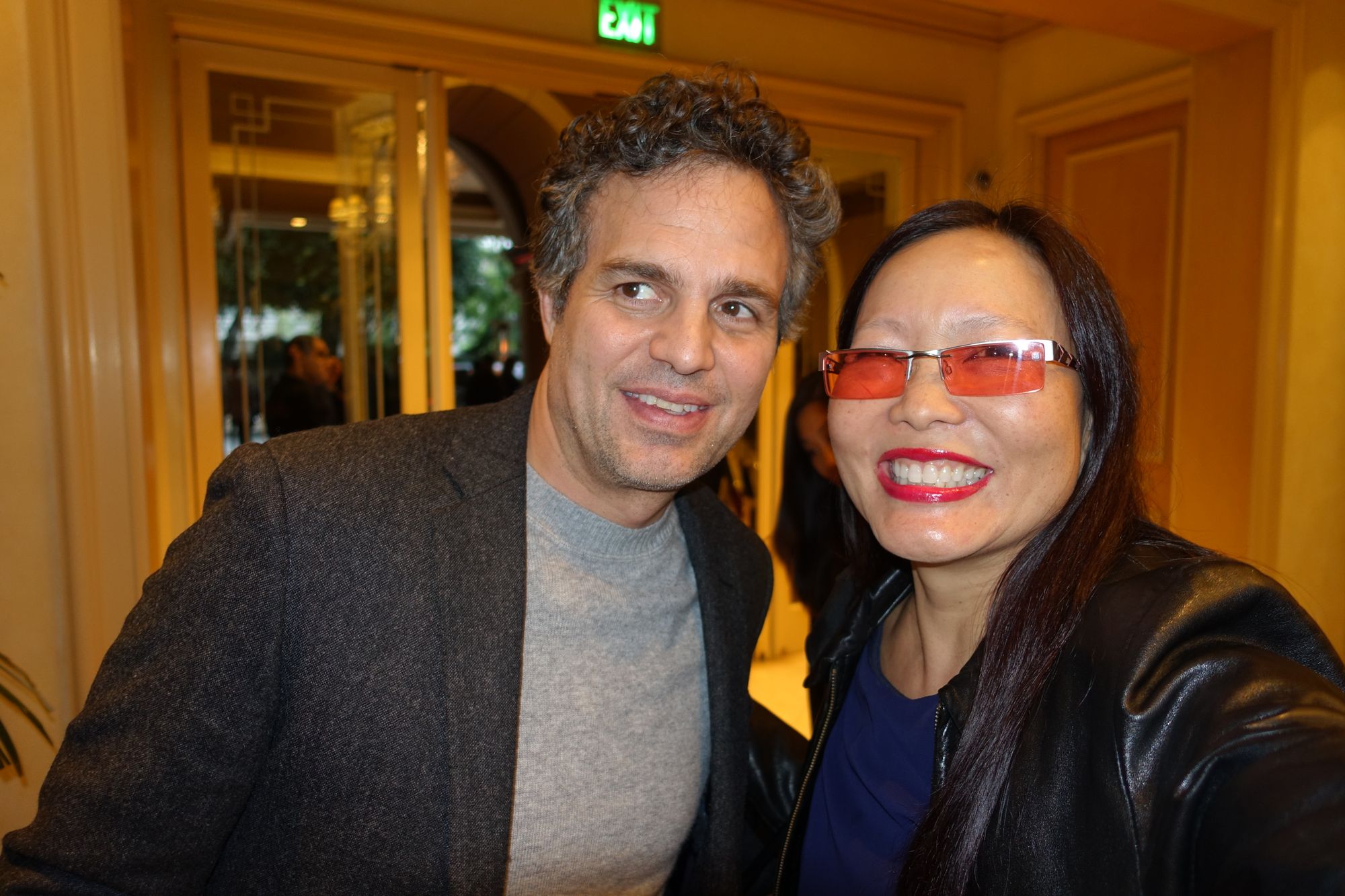 Mark Ruffalo and Joyce Chow at the BAFTA Los Angeles Awards Season Tea at the Four Seasons Hotel on January 9, 2016