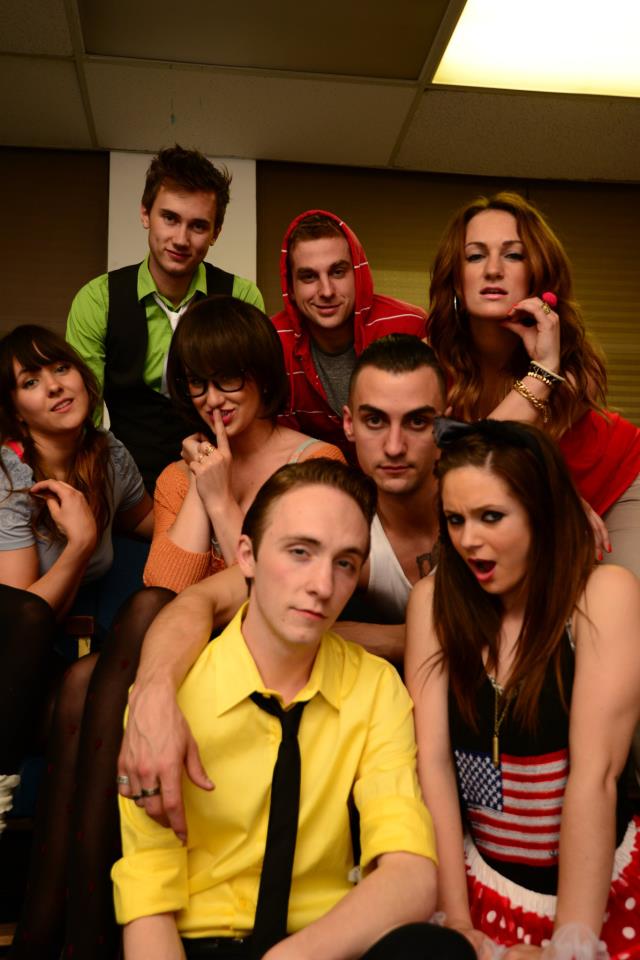 Promo photo of the cast of Dog Sees God: Confessions of a Teenage Blockhead, by Bert V. Royal.