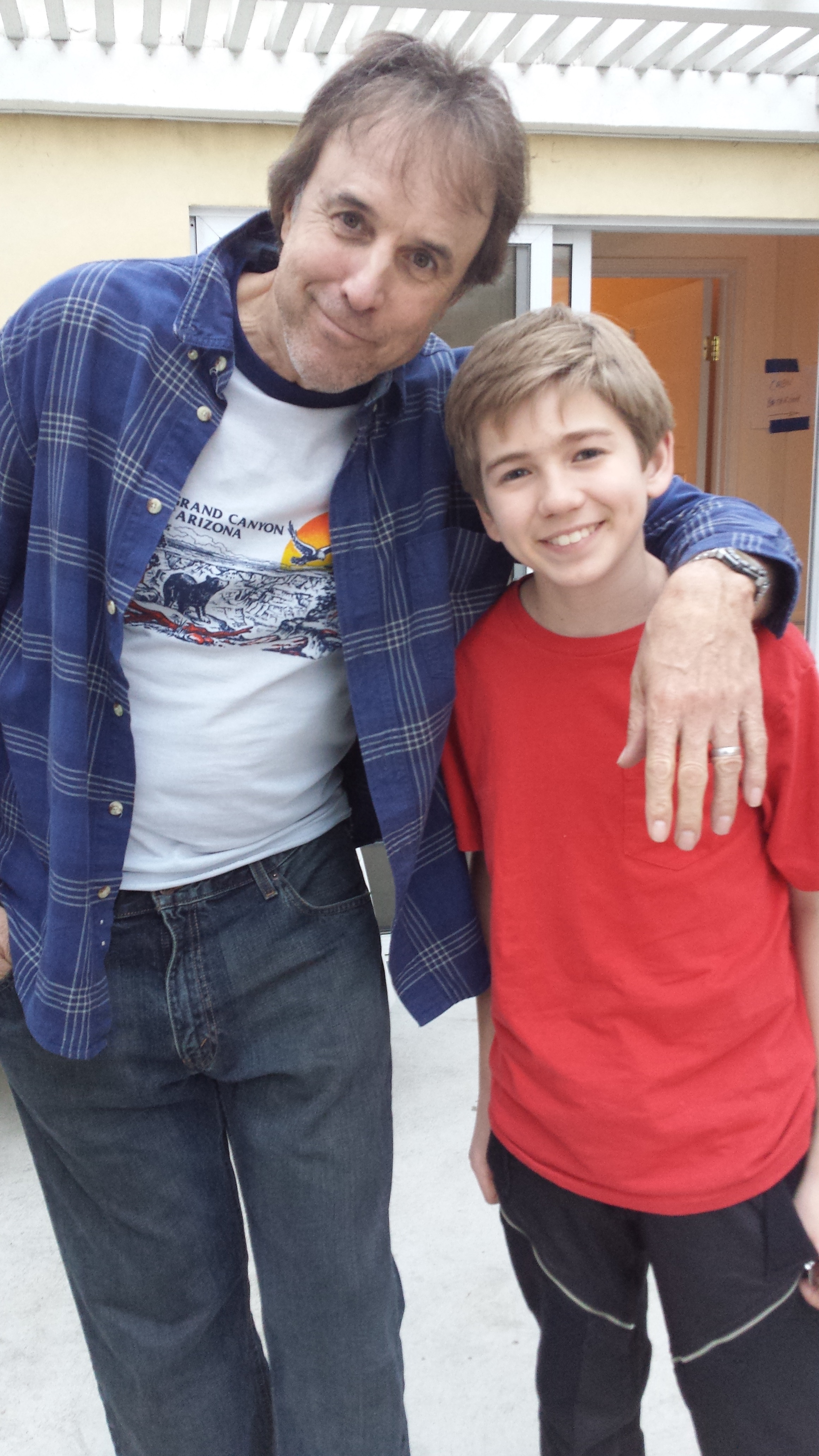 Hanging out with Kevin Nealon on the set of Ghost Dog(2014).