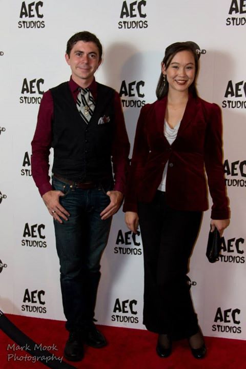 Sharing the red carpet with the wonderful Maiko Luckow at the premier of AEC Studios' 