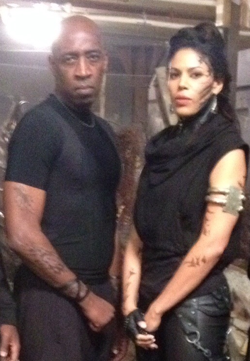 With Merle Dandridge on set of Star Crossed