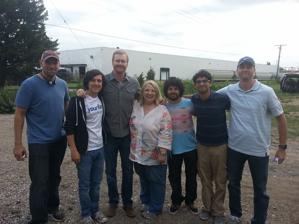 From left to right: Travis Long, Josh Brener, Kurt Braunohler, Deb Barylski, Adam Herschman, Karan Soni, Lenny Miller