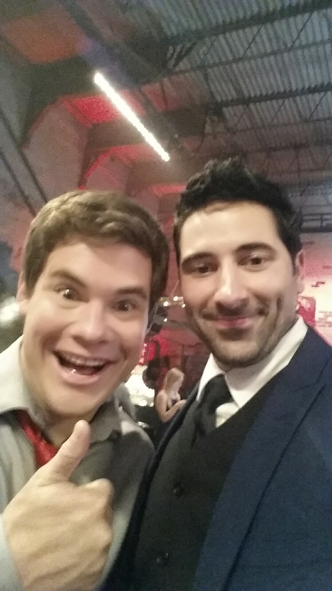 Me and Adam Devine on the set of Pitch Perfect 2.
