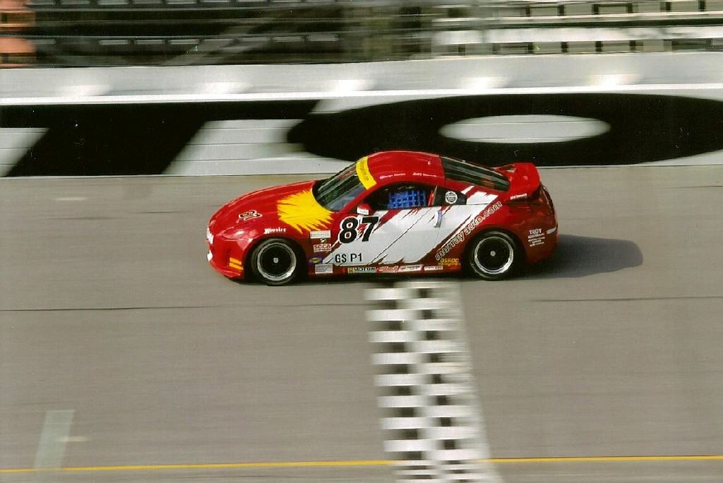 Jeff Hersh in the 350Z at Daytona in Fl