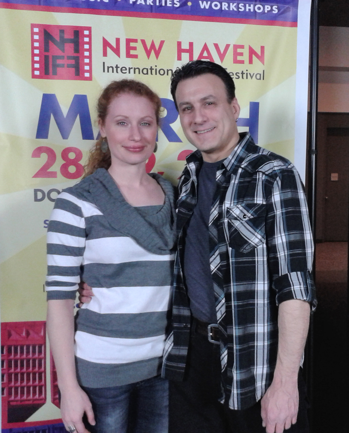 At the New Haven International Film Festival 2014.