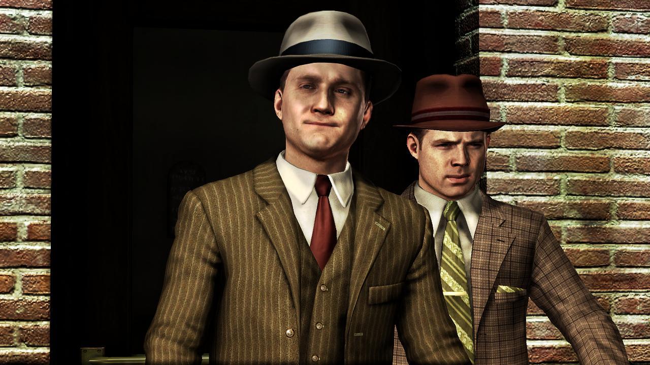 Still of Sean McGowan and Aaron Staton in L.A. Noire (2011)
